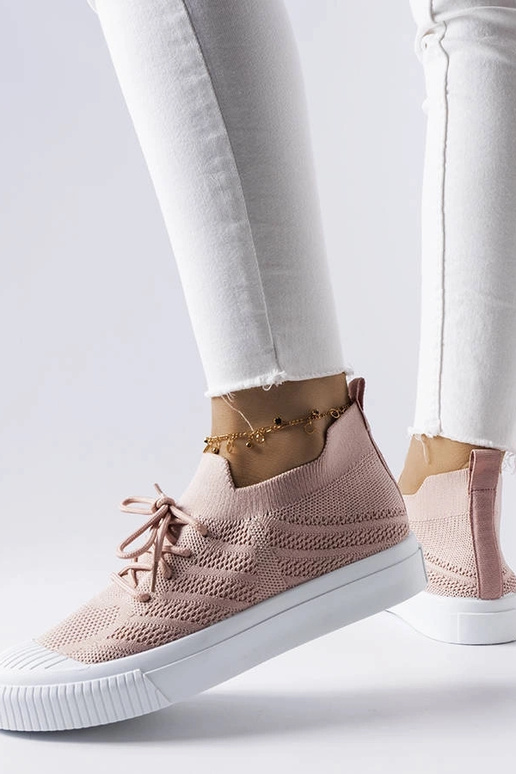 Rosa Schuhe aus elastischem Material,...