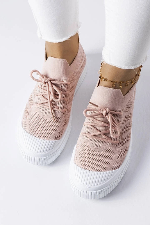 Rosa Schuhe aus elastischem Material,...