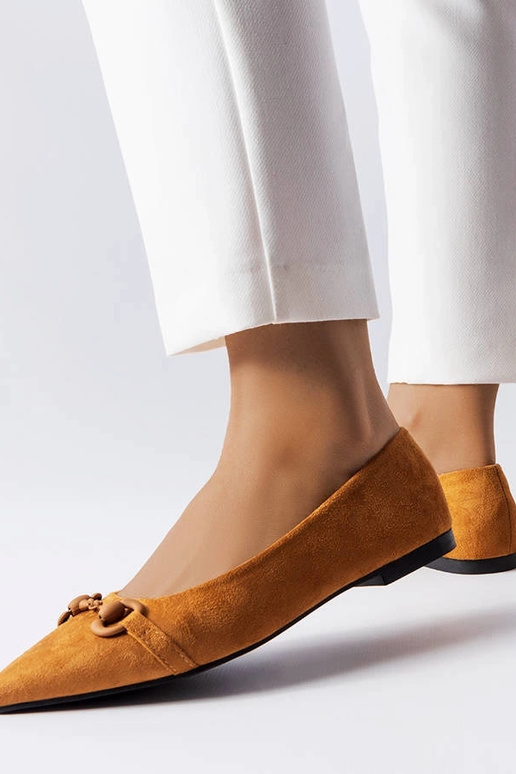 Braune Ballerinas mit spitzer Spitze... Braune Ballerinas mit spitzer Spitze...