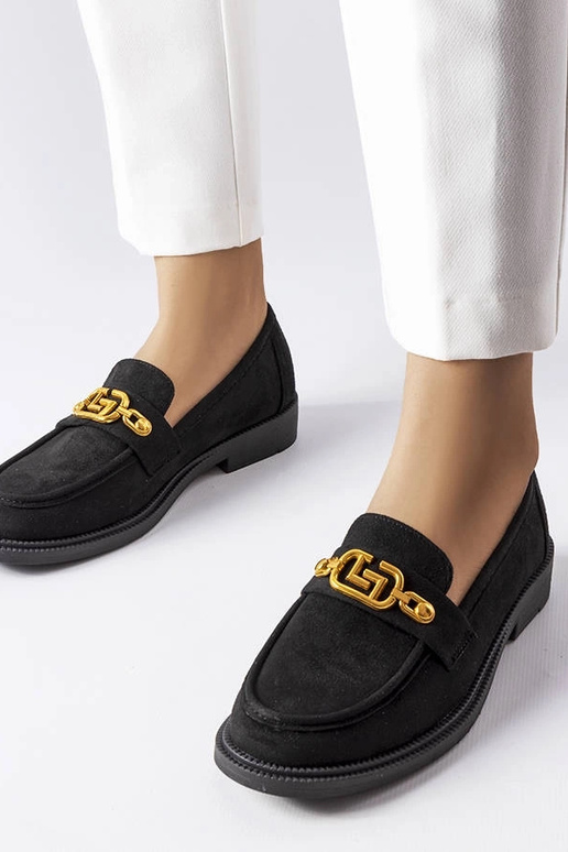 Schwarze elegante Loafer mit...