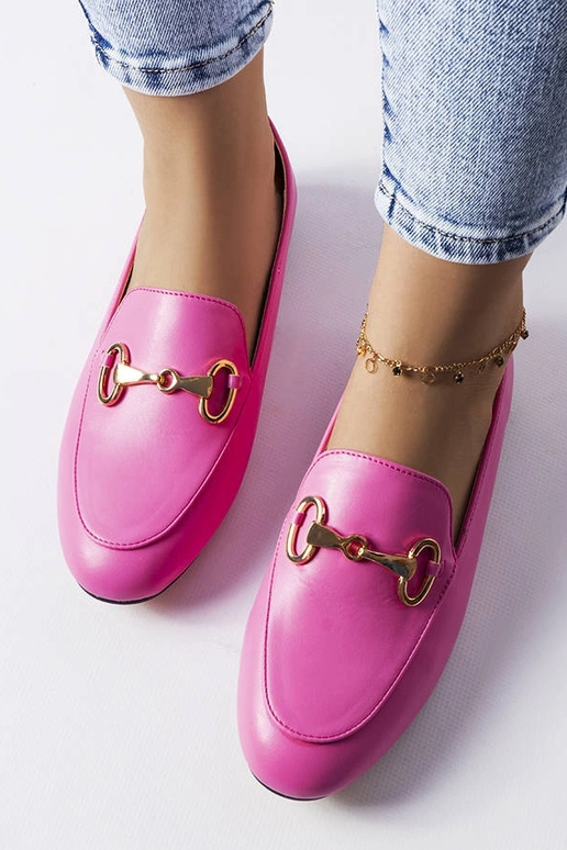 Rosa Loafer mit Schnalle Philip