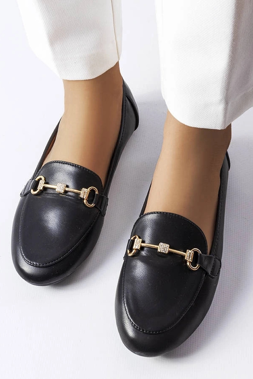 Schwarze dekorative Lejeune-Loafer Schwarze dekorative Lejeune-Loafer