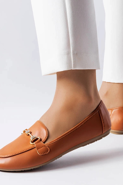 Braune dekorative Lejeune-Mokassins