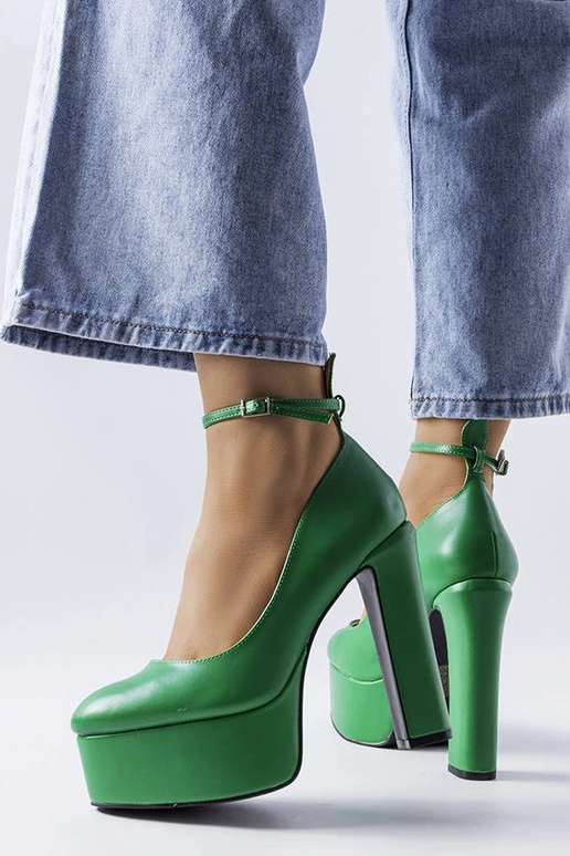 Grüne High Heel Pumps von Hervé