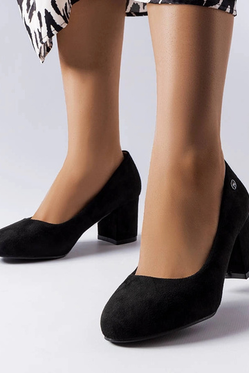 Schwarze elegante Picard Pumps