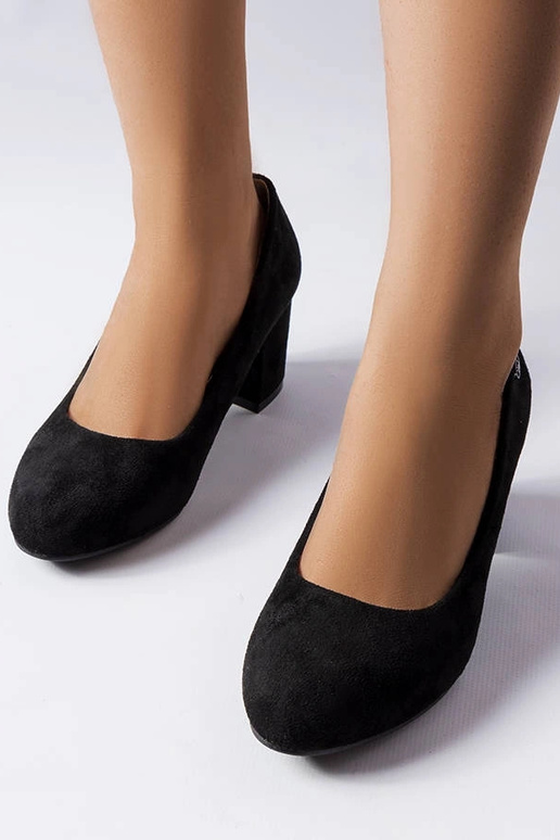 Schwarze elegante Picard Pumps