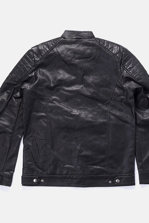 GuertinHerren Kunstlederjacke in schwarz