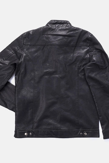 LeverettHerren Kunstlederjacke in schwarz 2