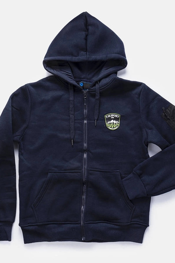 Marineblauer Herren-Kapuzenpullover Labrosse