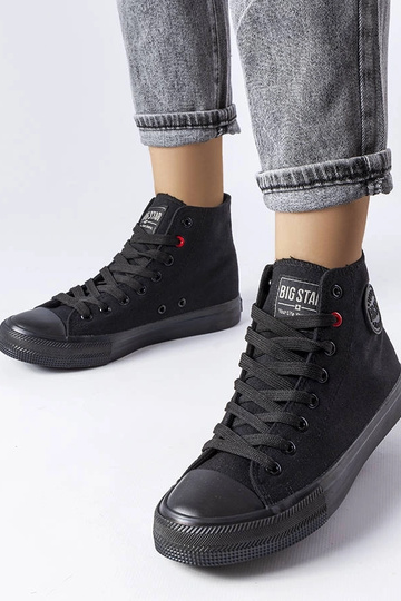 Schwarze High-Top-Sneakers...