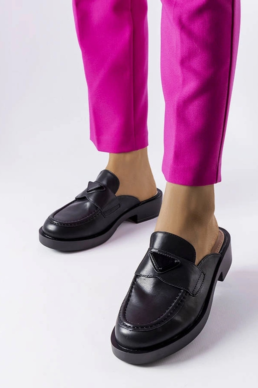 Schwarze Berkshire-Sandalen mit...