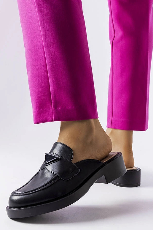 Schwarze Berkshire-Sandalen mit...