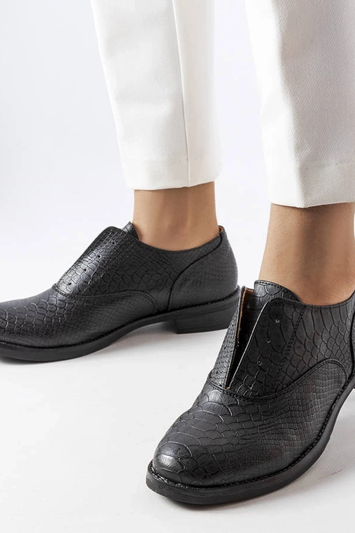 Schwarze Damen-Schnürschuhe aus... Schwarze Damen-Schnürschuhe aus...