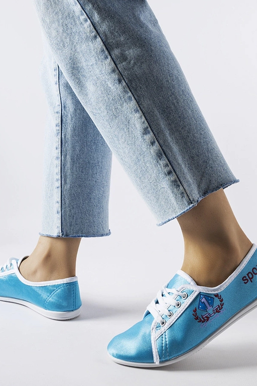 Blaue Woodstock Sneakers für Damen