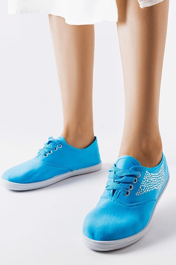 Blaue Sneakers mit...