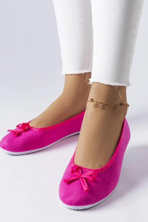 Ballerinas aus rosa Stoff von Gendron Ballerinas aus rosa Stoff von Gendron