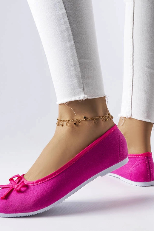 Ballerinas aus rosa Stoff von Gendron Ballerinas aus rosa Stoff von Gendron