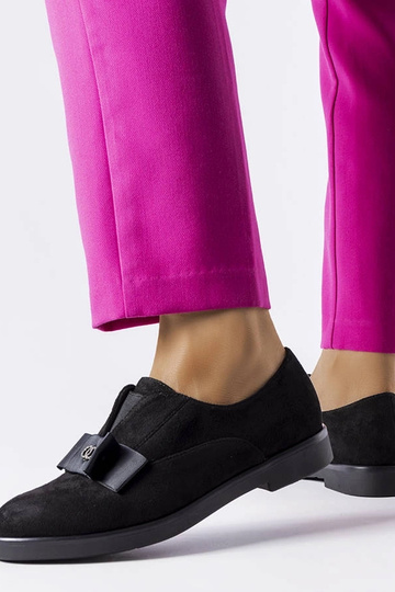 Schwarze Halbschuhe zum Hineinschlüpfen, „Mutton"