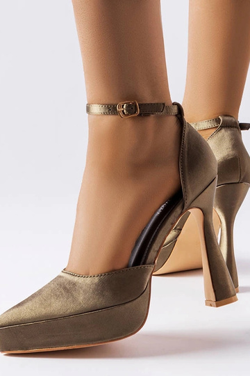 Olivgrüne High Heel Pumps Lowell 2