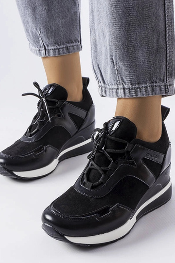 Schwarze Vinceza-Keilsneaker 2