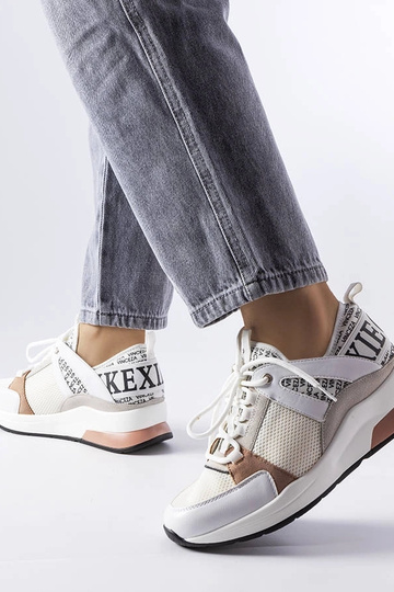 Weiße und rosa Sneaker Vinceza 2