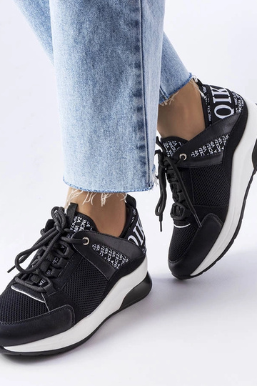 Schwarz-weiße Vinceza-Sneakers