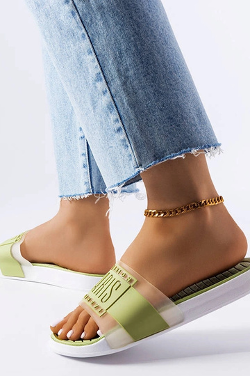 Grüne Flip-Flops „Paris“ aus Gummi 2