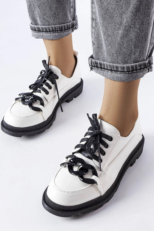 Weiße Kettenschuhe Allain