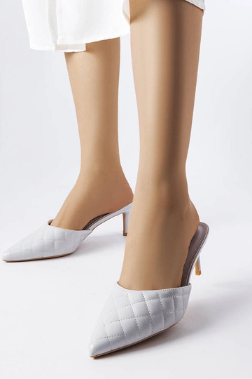 Lambert – Graue Flip-Flops mit gestepptem Stilettoabsatz 2