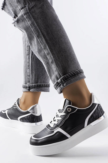 Schwarze Plateau-Sneakers „Tooele“ 2