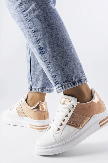 Weiße Sneakers mit rosa... 2