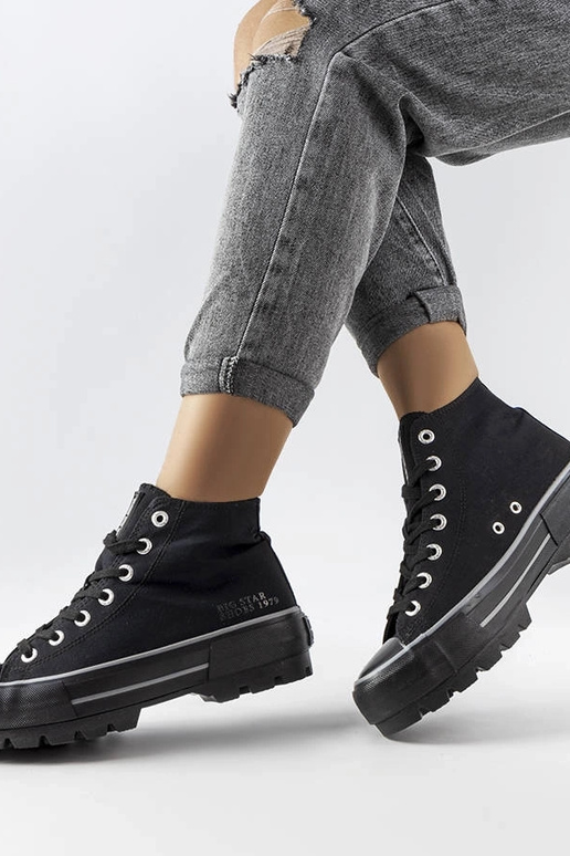 Schwarze High-Top-Sneakers „Big Star“...