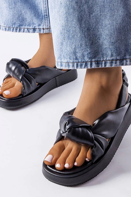 Schwarze Clarice-Wedges Schwarze Clarice-Wedges