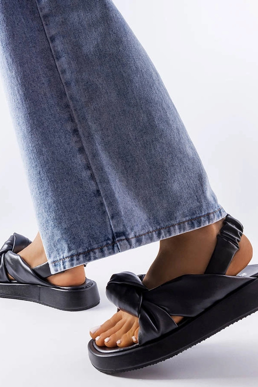 Schwarze Clarice-Wedges Schwarze Clarice-Wedges