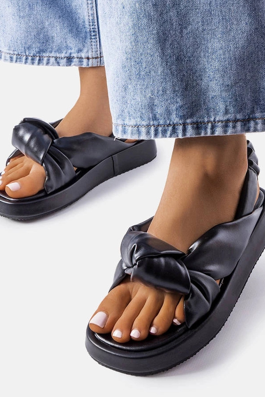 Schwarze Clarice-Wedges Schwarze Clarice-Wedges