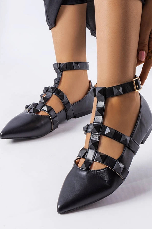 Schwarze Ballerinas mit spektakulärer... Schwarze Ballerinas mit spektakulärer...