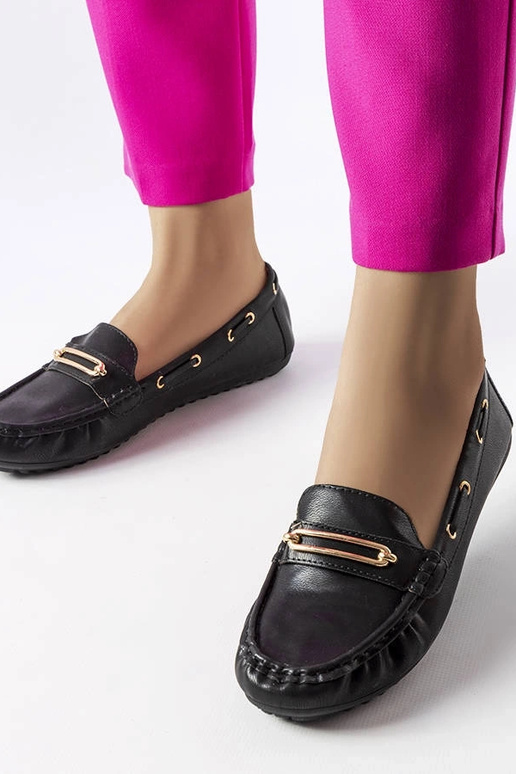 Schwarze Loafer mit... Schwarze Loafer mit...