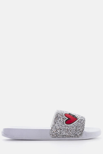 Boncoeur graue Glitzer-Flip-Flops für Kinder 2