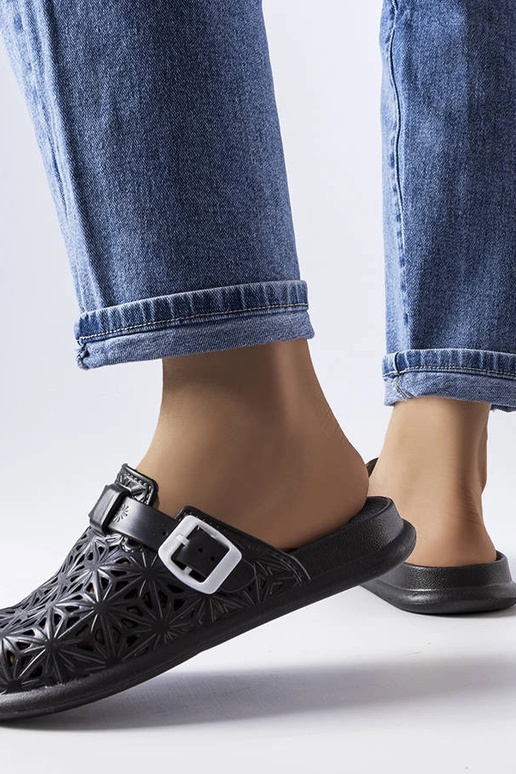 Schwarze Peverell-Flip-Flops aus... Schwarze Peverell-Flip-Flops aus...