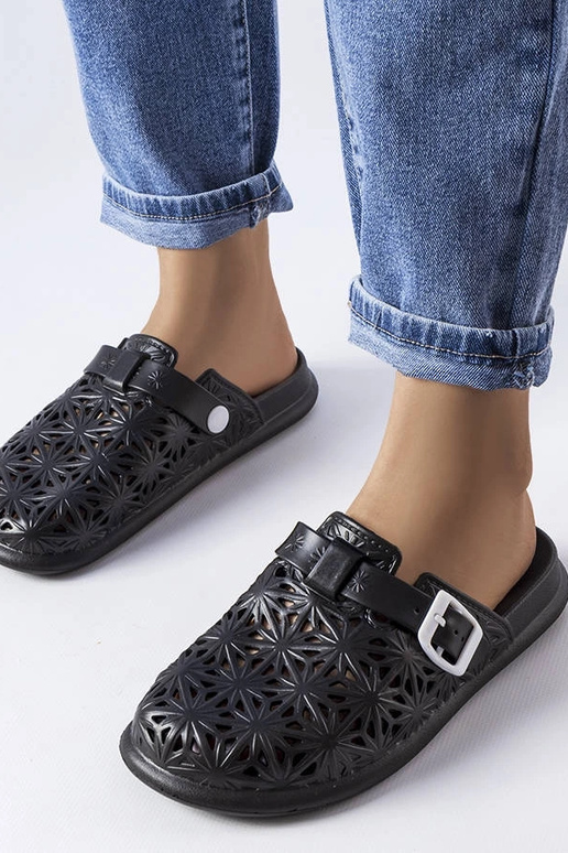 Schwarze Peverell-Flip-Flops aus... Schwarze Peverell-Flip-Flops aus...