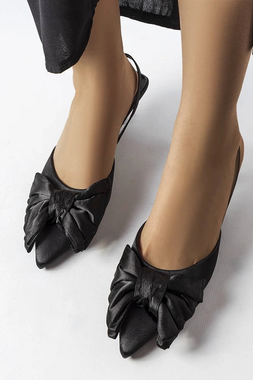 Schwarze High Heels mit Schleife,...