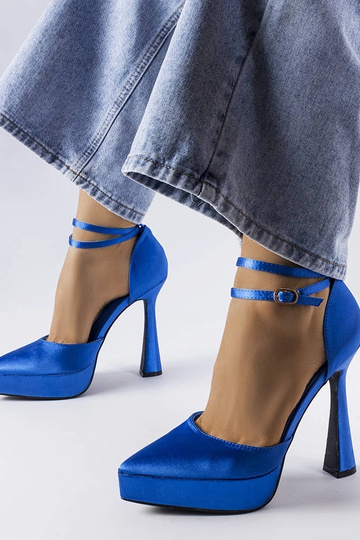 Dallas blaue Pumps mit...