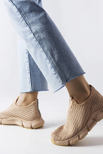 Beige Sport-Sneaker Obenor Slip-On