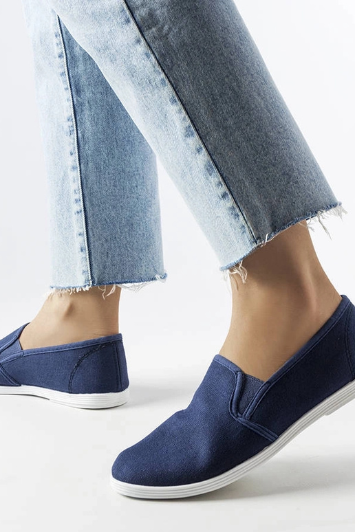 Sneaker „Quincy“ aus Stoff in Marineblau