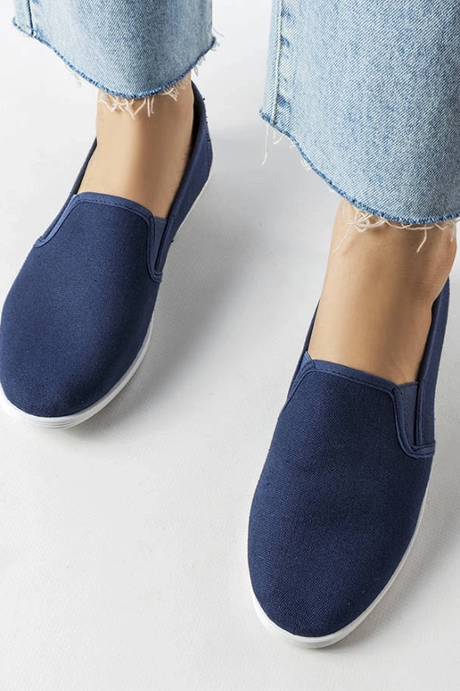 Sneaker „Quincy“ aus Stoff in Marineblau