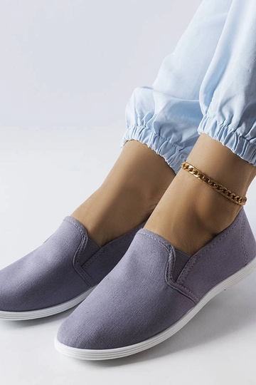 Turnschuhe Quincy aus grauem Stoff 2