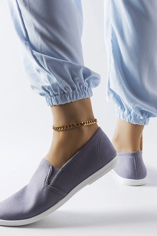 Turnschuhe Quincy aus grauem Stoff