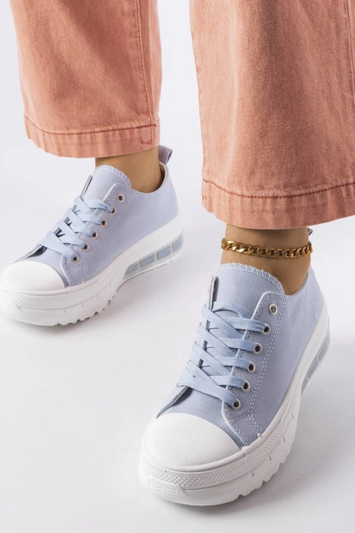 Blaue Hawthorne Plateau-Sneaker