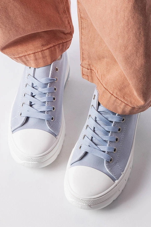 Blaue Hawthorne Plateau-Sneaker