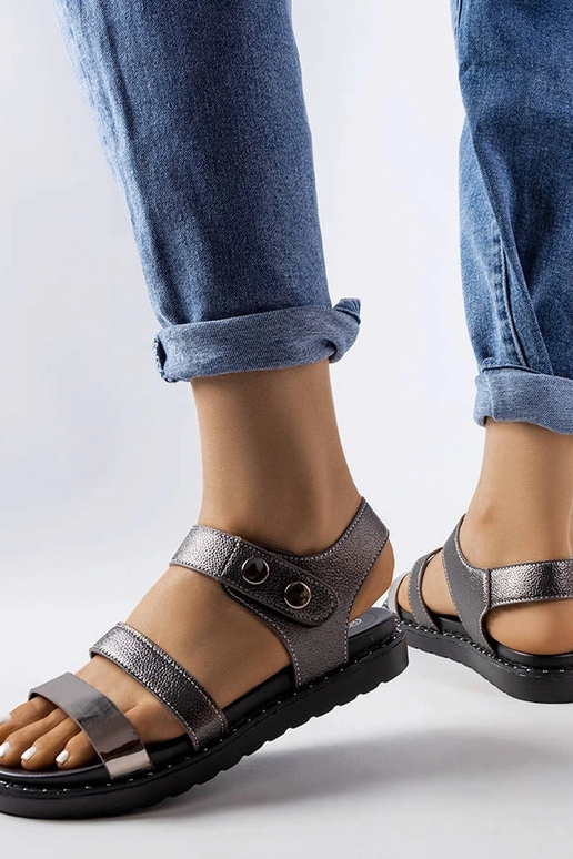 Sandalen Lanham in Grau-Metallic Sandalen Lanham in Grau-Metallic